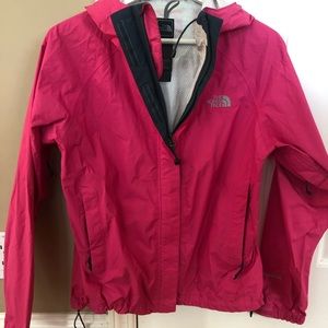 Northface Hyvent pink rain jacket